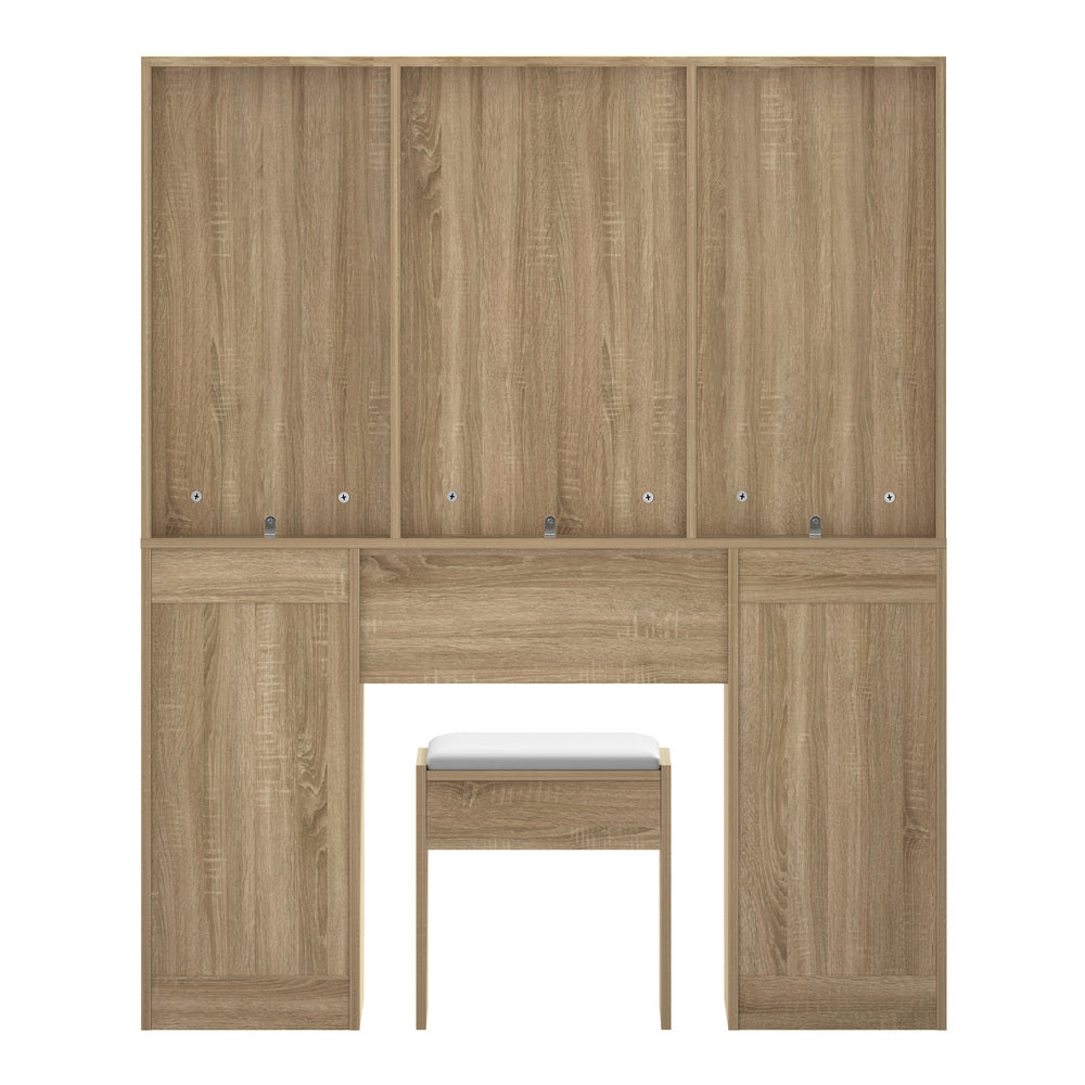 Oikiture Dressing Table Large LED Mirror Natural-Dressing Table-PEROZ Accessories
