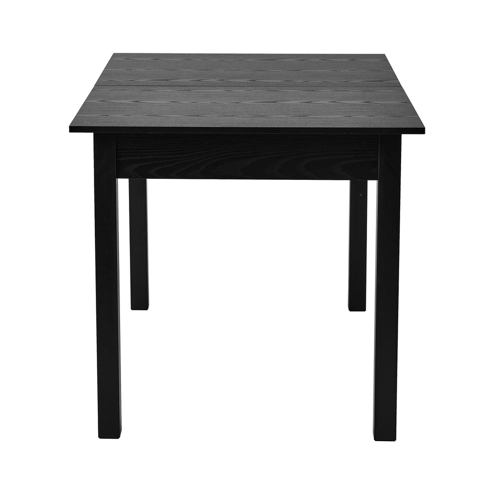 Oikiture Extendable Dining Table 1.2-1.6m Wooden Kitchen Table Black-Dining Table-PEROZ Accessories