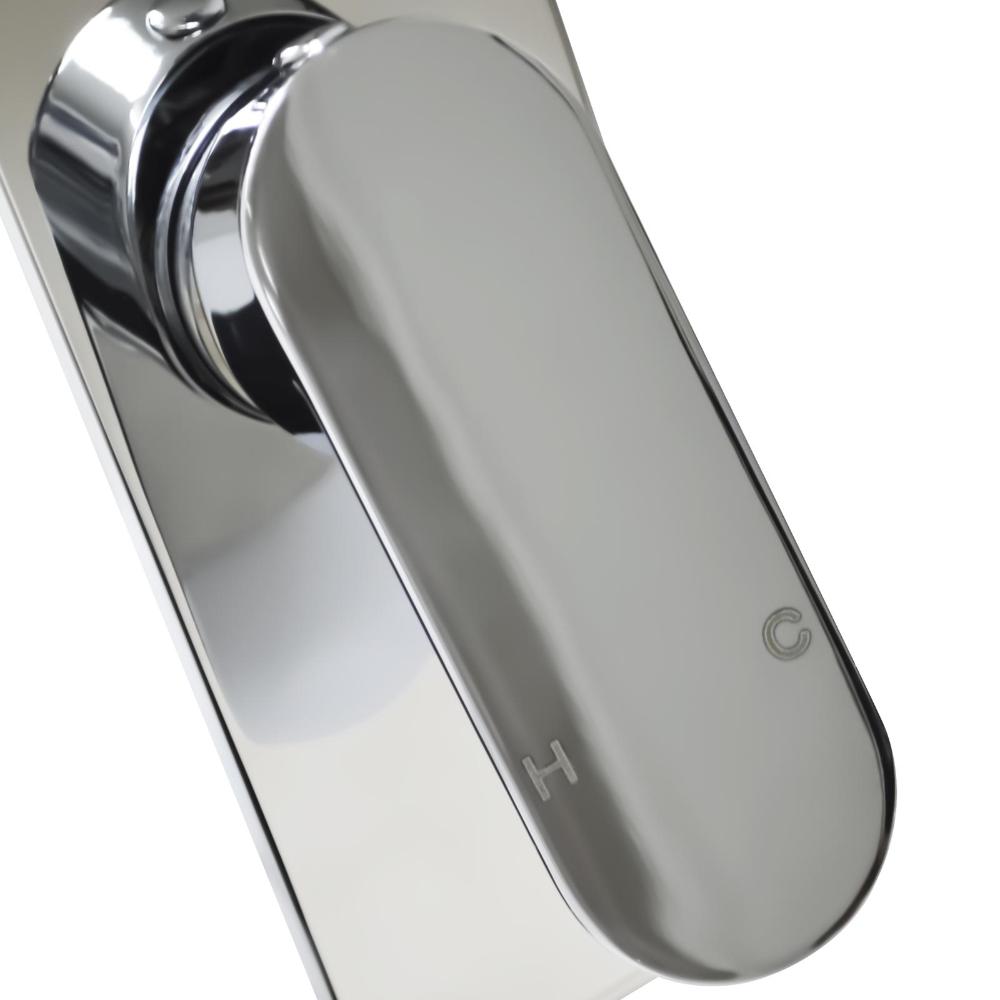 Shower Mixer Hot Cold Tap Basin Vanity Sink Brass Bath Wall Mount Chrome-Shower Heads-PEROZ Accessories