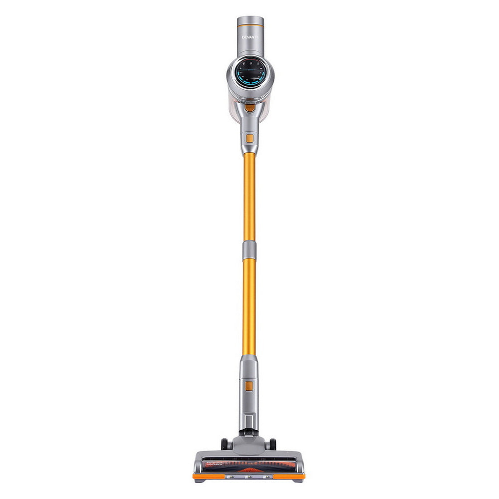 Devanti 300W Stick Vacuum Cleaner Cordless Self-Standing Golden-Appliances > Vacuum Cleaners > Vacuum Cleaner Accessories-PEROZ Accessories