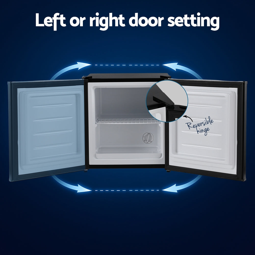 Devanti 31L Small Upright Freezer Vertical Freezer Black-Appliances > Fridges & Freezers > Freezers-PEROZ Accessories