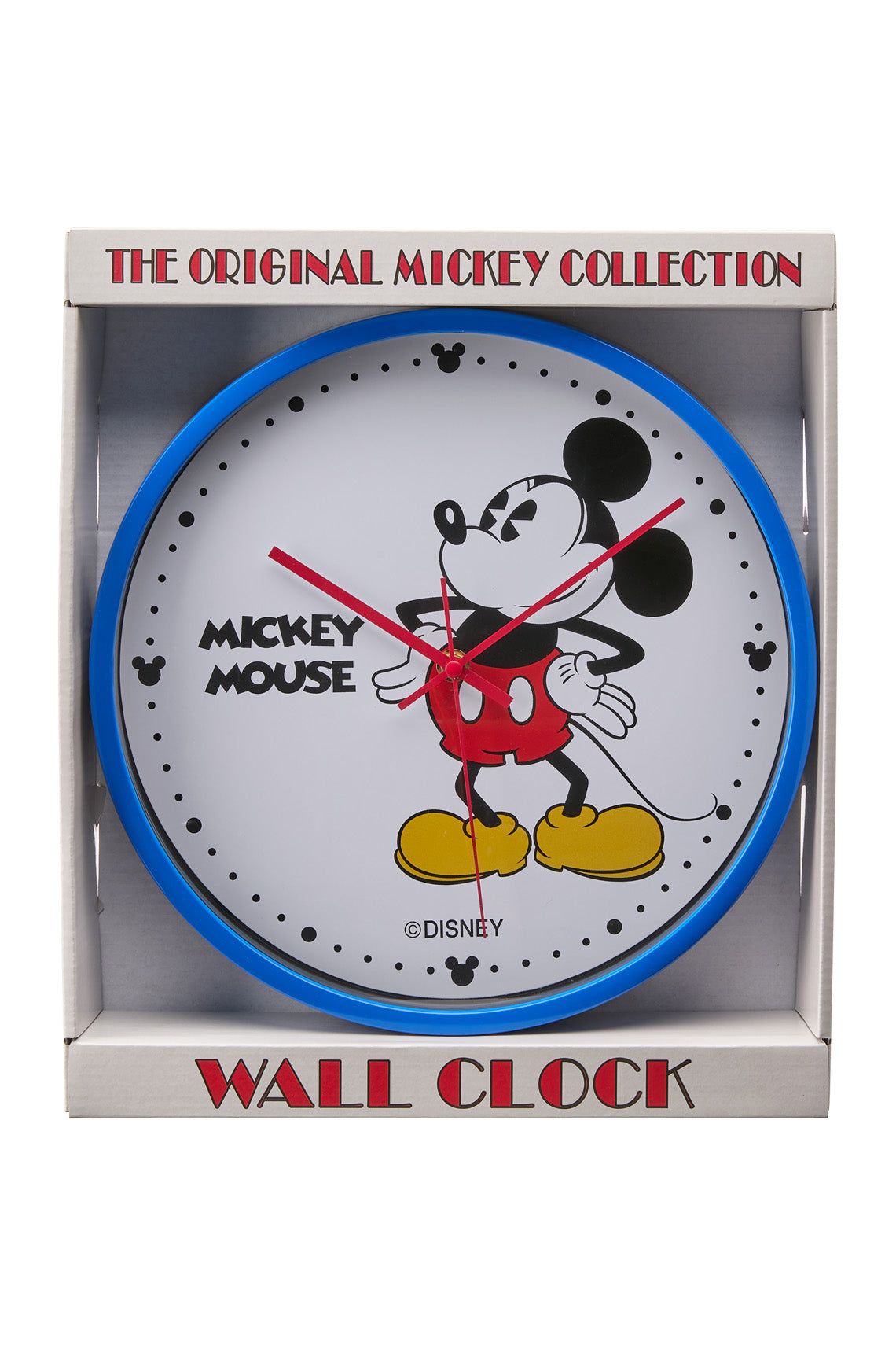 Disney Mickey 30cm Blue Wall Clock-PEROZ Accessories