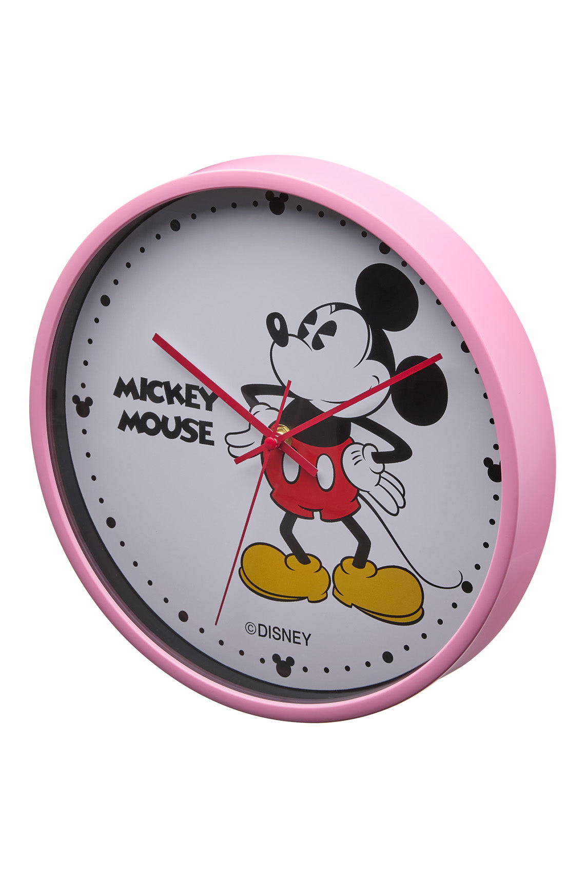 Disney Mickey 30cm Pink Wall Clock-PEROZ Accessories