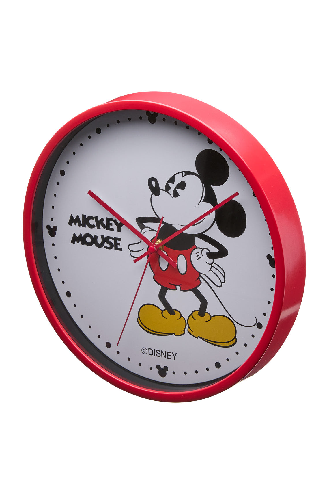 Disney Mickey 30cm Red Wall Clock-PEROZ Accessories