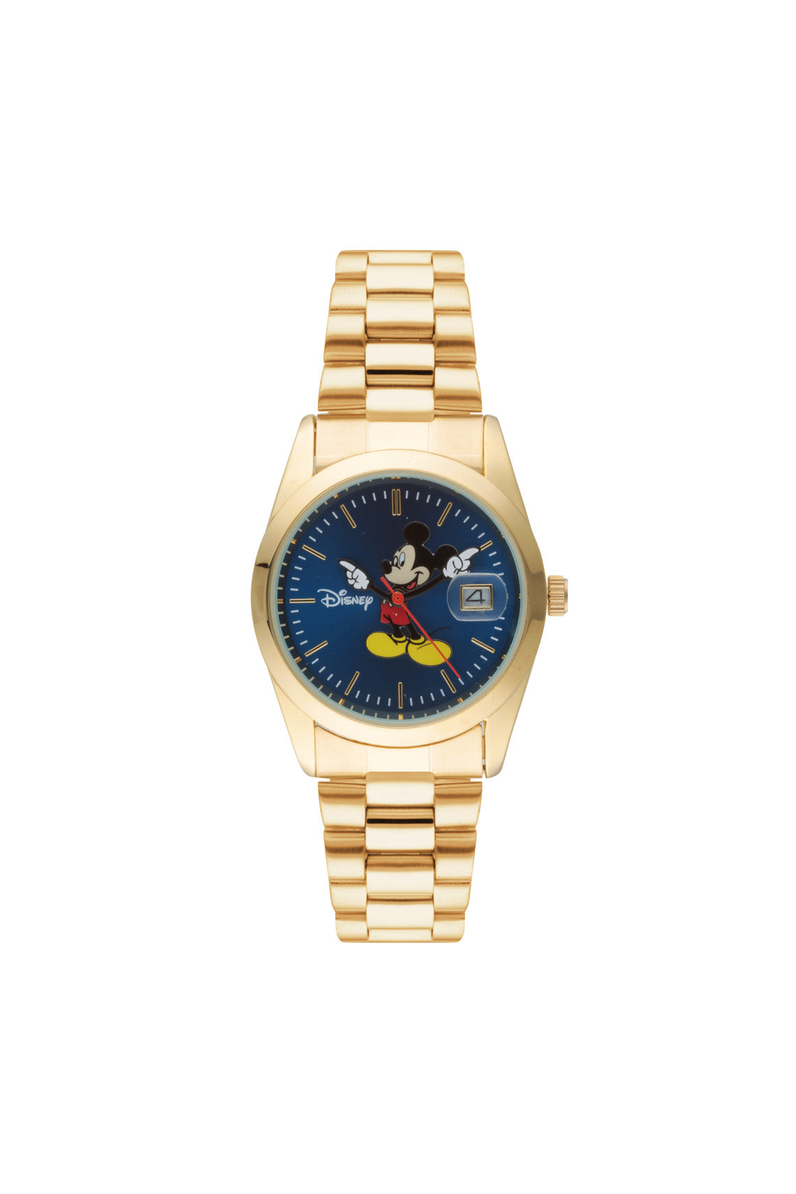 Disney Mickey Collector’s Edition 35mm Blue Dial Gold Watch-PEROZ Accessories