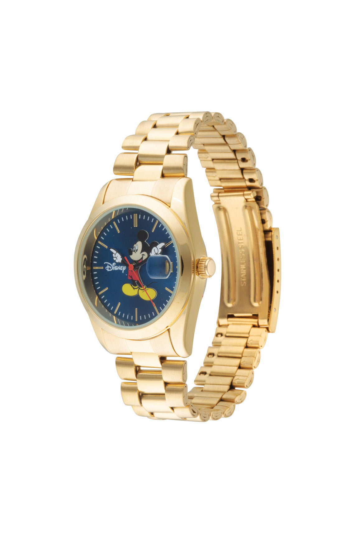 Disney Mickey Collector’s Edition 35mm Blue Dial Gold Watch-PEROZ Accessories
