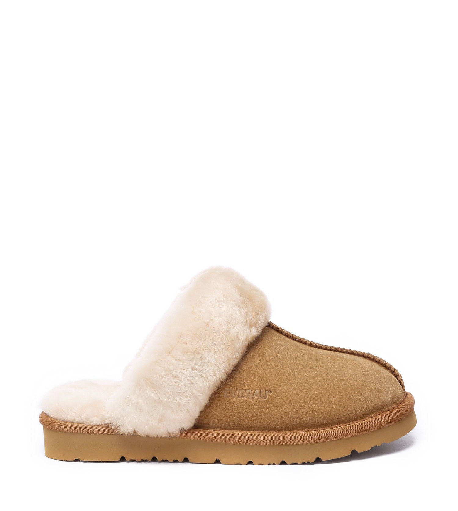 Chestnut Muffin Slipper Suede | PEROZ Australia