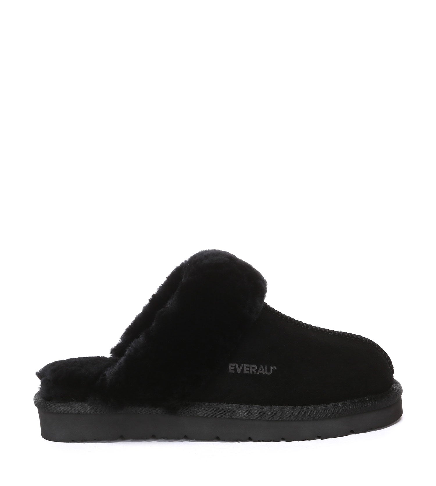 Black Muffin Slipper Suede | PEROZ Australia