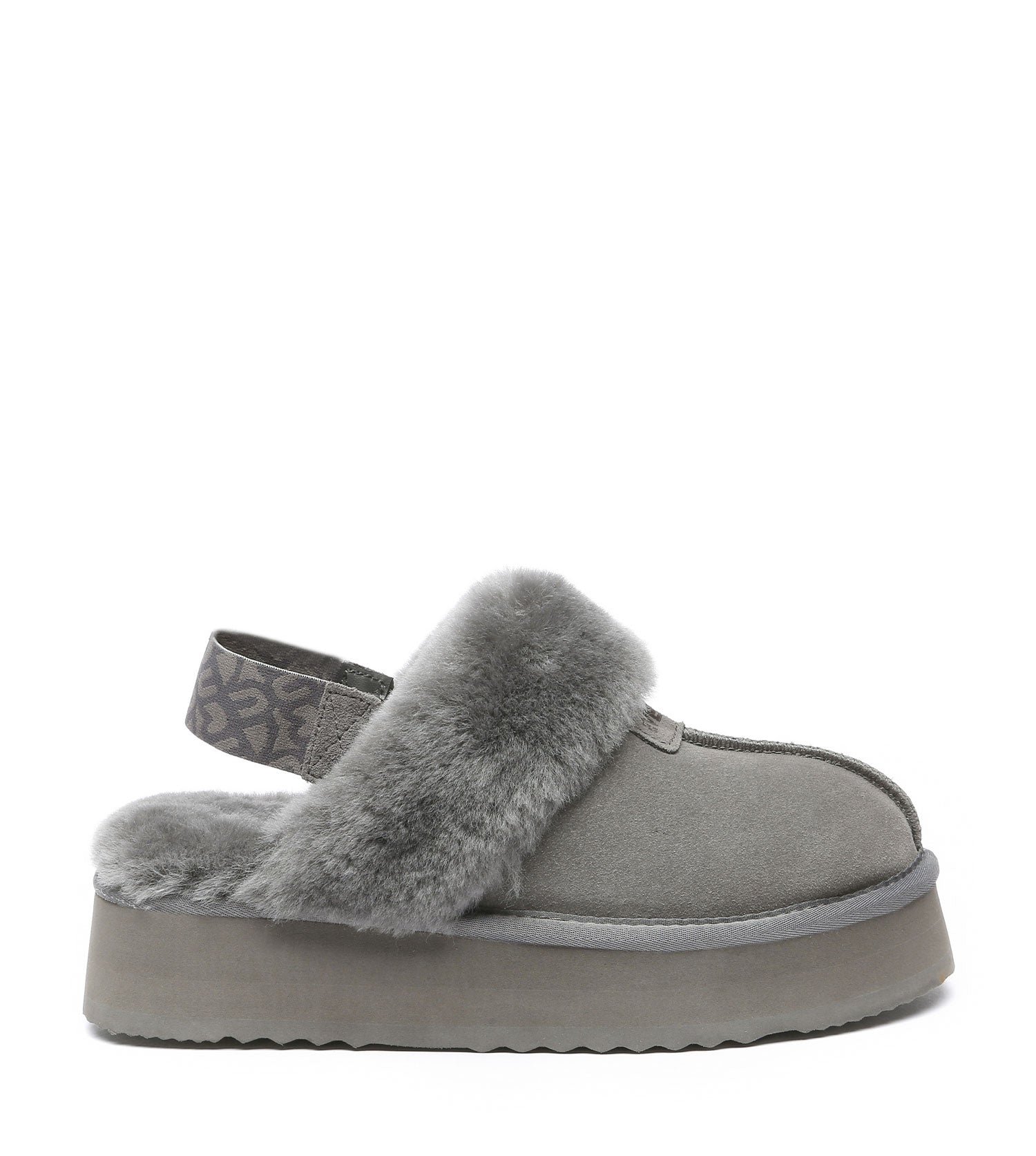 Grey Forever Platform Slipper | PEROZ Australia