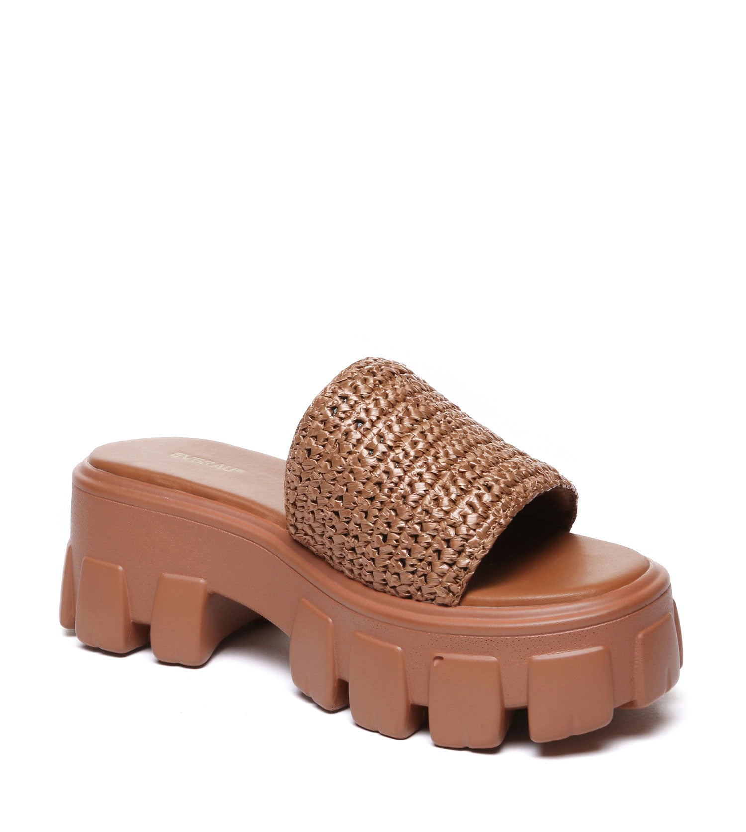 EVERAU Woven flatform sandals House Shoes - EA2050-PEROZ Accessories