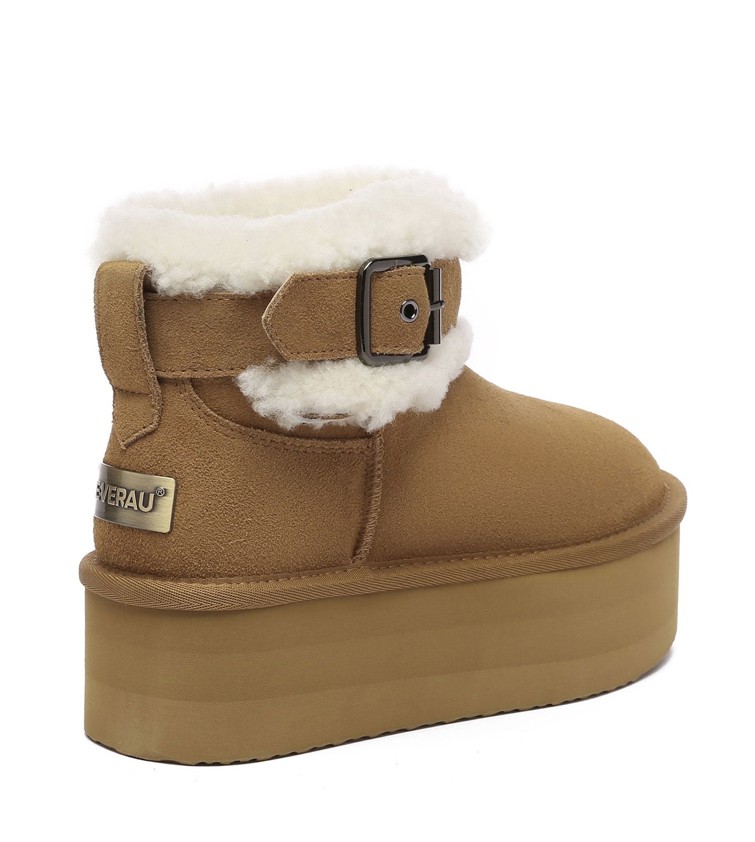 EVERAU Ula Platform Boot | UGG Boots EA3157-Boots-PEROZ Accessories