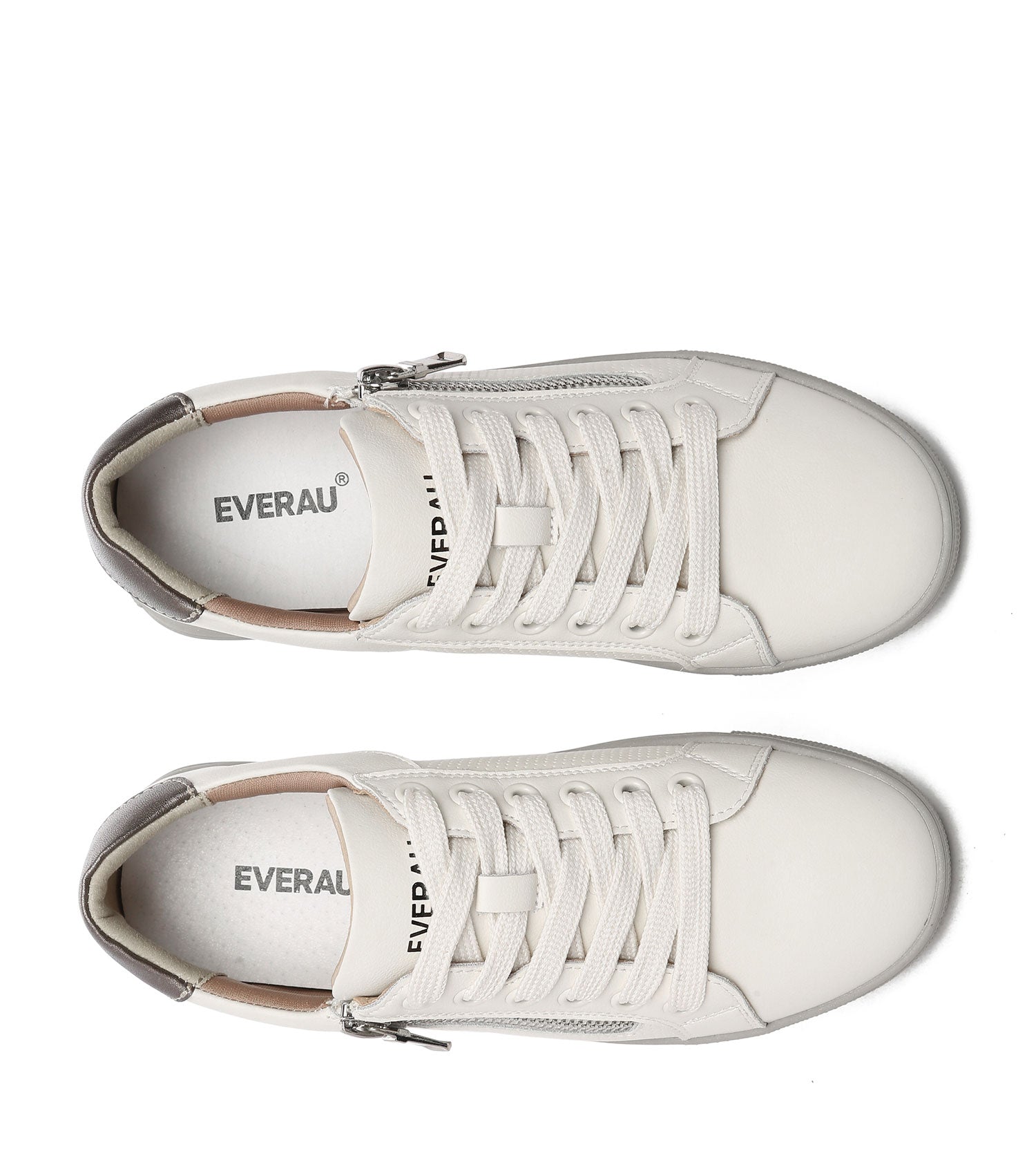 EVERAU Chloe White Sneakers | Casual & Sneaker EA5040-Sneakers-PEROZ Accessories