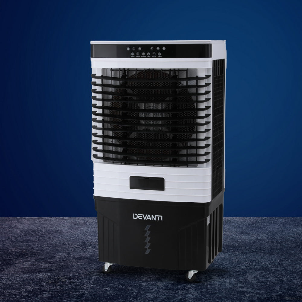 Devanti 60L Evaporative Air Cooler Conditioner-Appliances > Air Conditioners > Evaporative Coolers-PEROZ Accessories