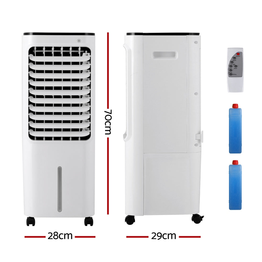 Devanti 12L Evaporative Air Cooler Conditioner-Appliances > Air Conditioners > Evaporative Coolers-PEROZ Accessories