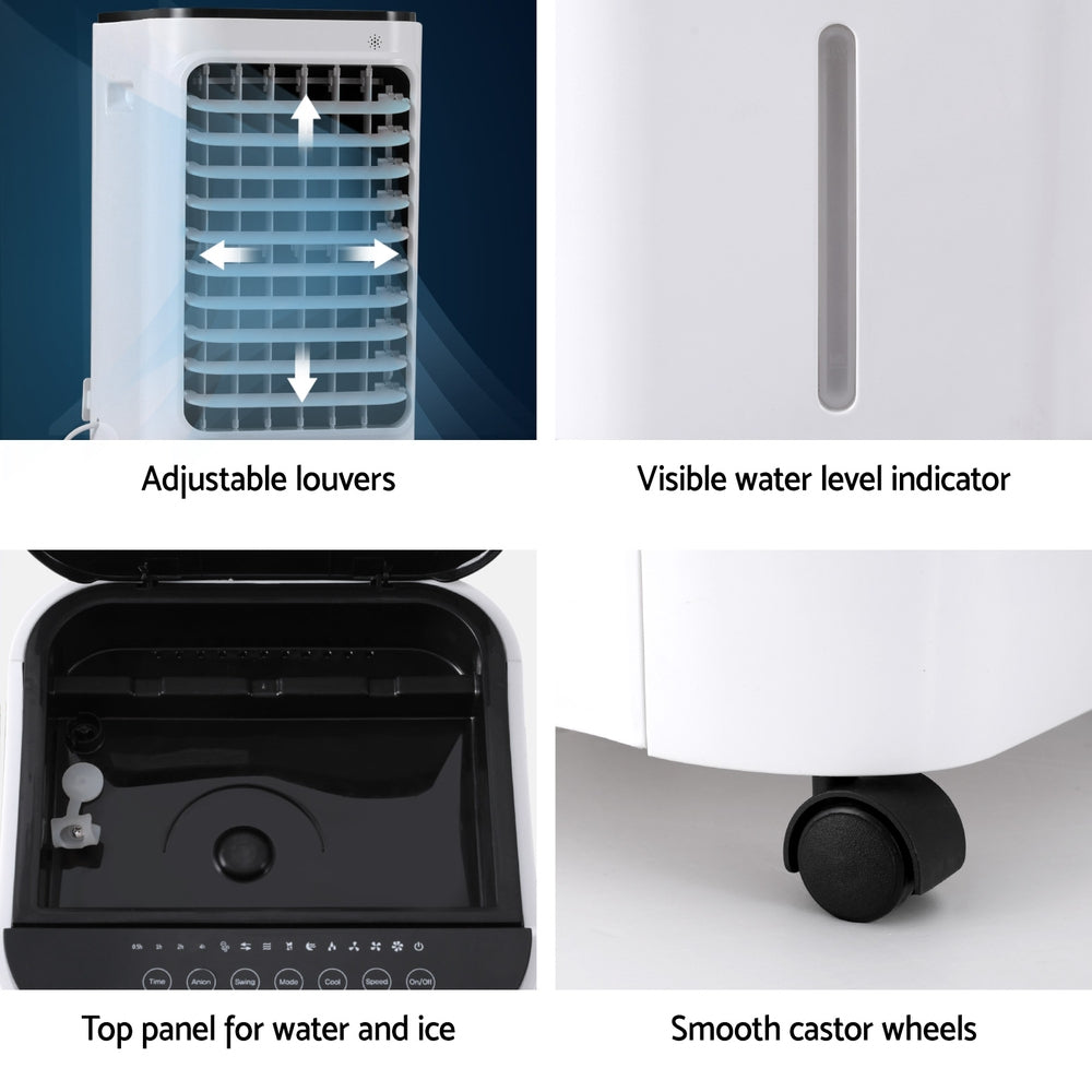 Devanti 12L Evaporative Air Cooler Conditioner-Appliances > Air Conditioners > Evaporative Coolers-PEROZ Accessories
