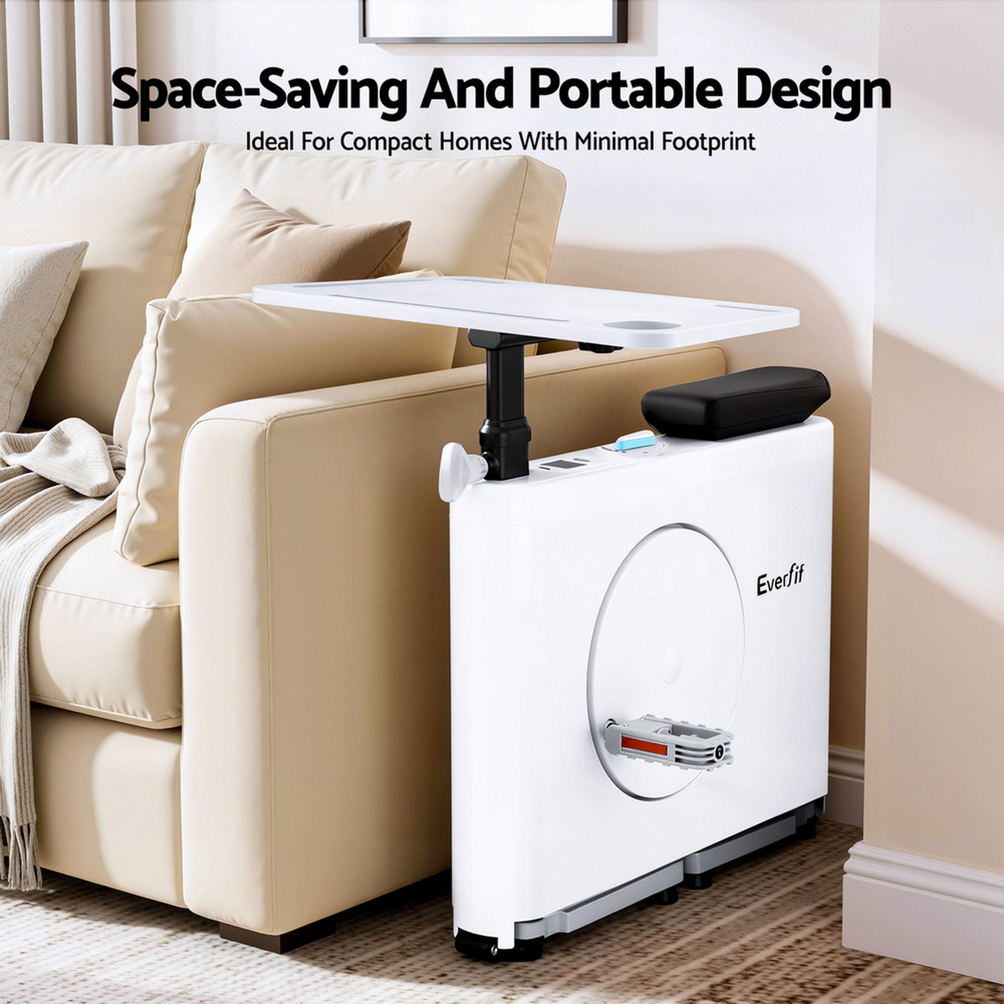 Everfit Exercise Bike Magnetic Desk Bike with Tabletop Fitness Home Workout Gym-Sports & Fitness > Exercise, Gym & Fitness > Exercise Bikes-PEROZ Accessories