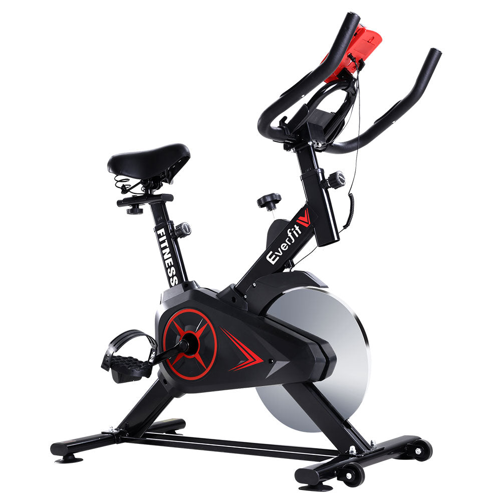 Everfit Spin Bike Exercise Bike Flywheel Cycling Home Gym Fitness Machine-Sports & Fitness > Exercise, Gym & Fitness > Exercise Bikes-PEROZ Accessories