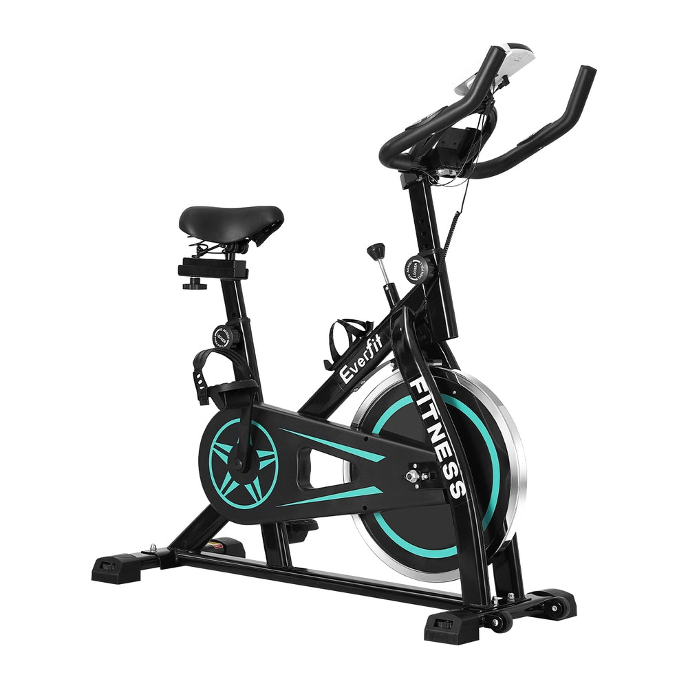 Everfit Spin Bike Exercise Bike 10kg Flywheel Fitness Home Gym 150kg capacity-Sports & Fitness > Exercise, Gym & Fitness > Exercise Bikes-PEROZ Accessories