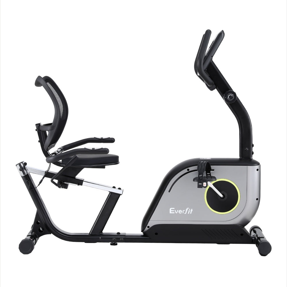 Everfit Recumbent Exercise Bike Magnetic Cycling Mesh Chair 120kg Loading-Sports & Fitness > Exercise, Gym & Fitness > Exercise Bikes-PEROZ Accessories