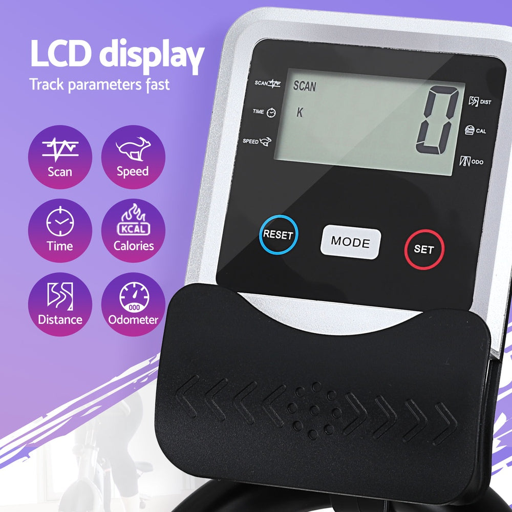 15kg Flywheel Spin Bike Everfit Exercise Bike Home Gym Fitness 120KG Capacity-Sports & Fitness > Exercise, Gym & Fitness > Exercise Bikes-PEROZ Accessories