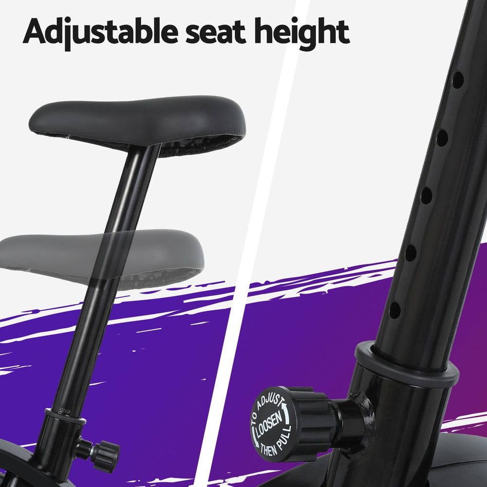 Everfit Magnetic Exercise Bike Upright Bike Fitness Home Gym Cardio-Sports & Fitness > Bikes & Accessories-PEROZ Accessories