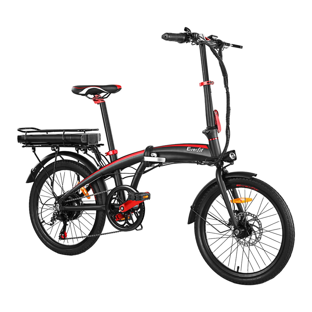 Everfit Folding Electric Bike Urban City Bicycle eBike Rechargeable Battery 250W-Sports & Fitness > Bikes & Accessories > Bicycles-PEROZ Accessories