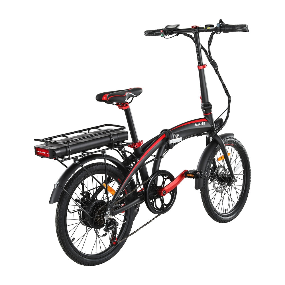 Everfit Folding Electric Bike Urban City Bicycle eBike Rechargeable Battery 250W-Sports & Fitness > Bikes & Accessories > Bicycles-PEROZ Accessories