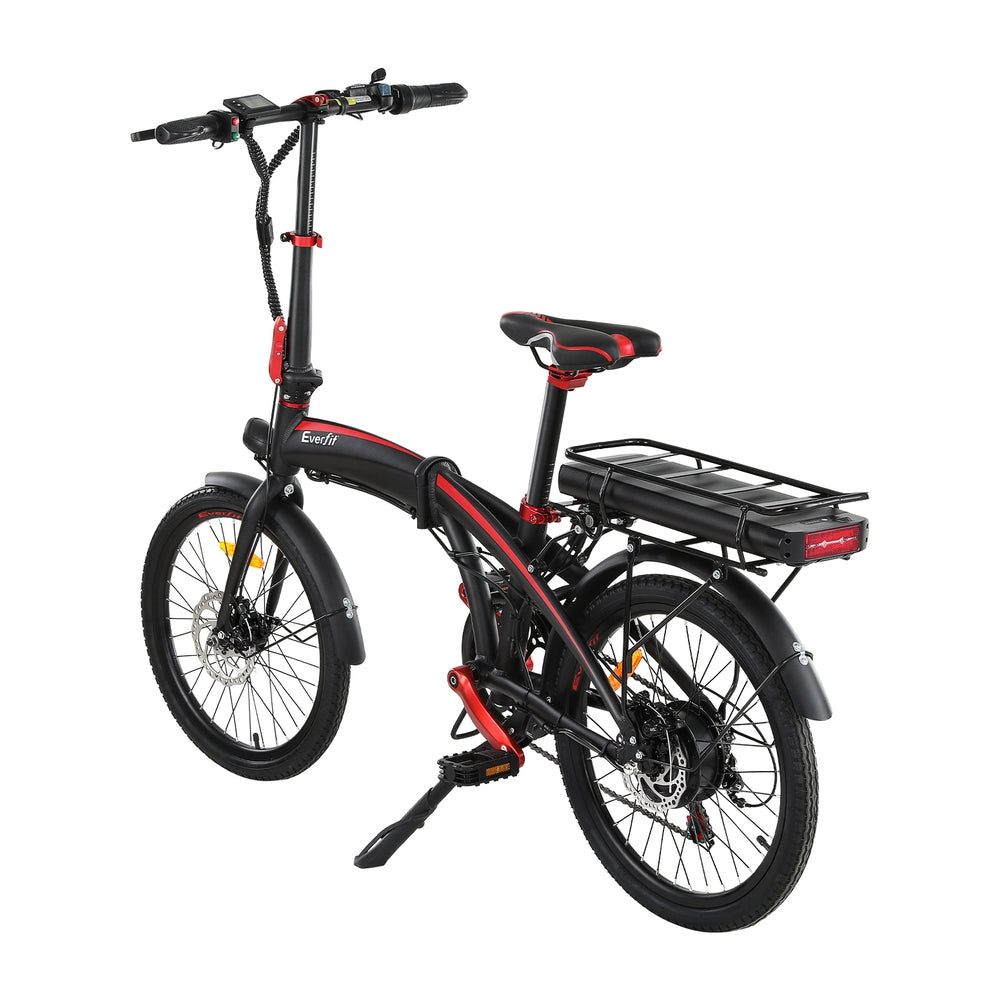 Everfit Folding Electric Bike Urban City Bicycle eBike Rechargeable Battery 250W-Sports & Fitness > Bikes & Accessories > Bicycles-PEROZ Accessories