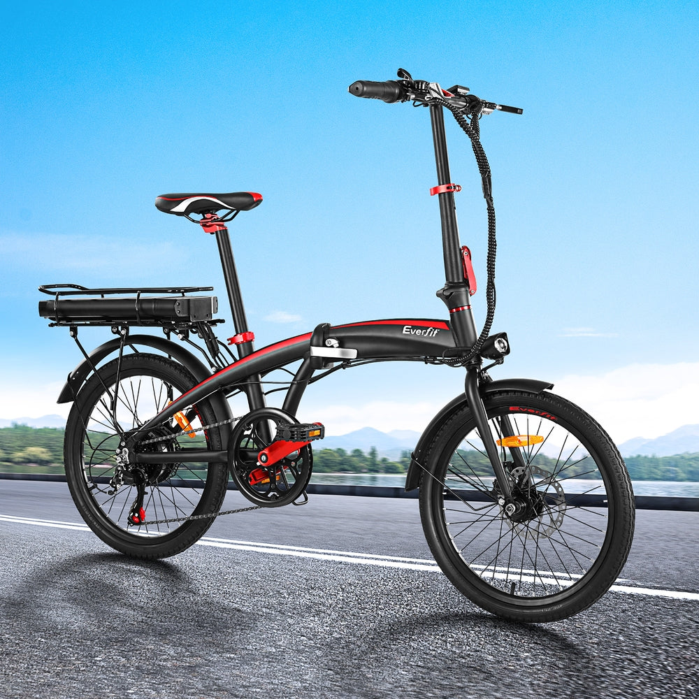 Everfit Folding Electric Bike Urban City Bicycle eBike Rechargeable Battery 250W-Sports & Fitness > Bikes & Accessories > Bicycles-PEROZ Accessories