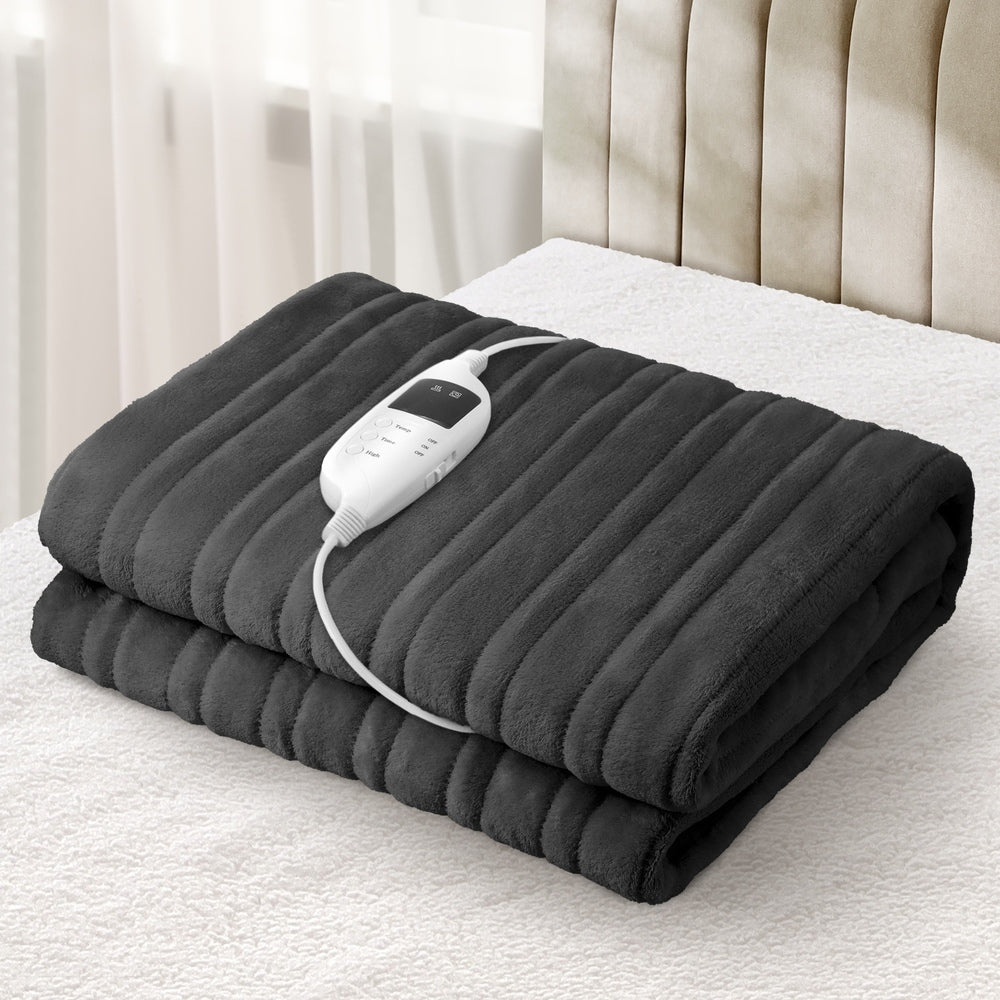 Bedra Electric Blanket Washable Heated Throw Rug Coral Fleece-Heated Throw Rugs-PEROZ Accessories