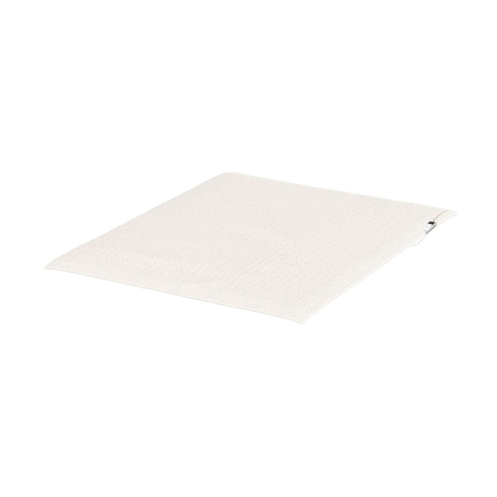 Bedra Electric Heated Throw Rug Washable Flannel Cream-Heated Throw Rugs-PEROZ Accessories