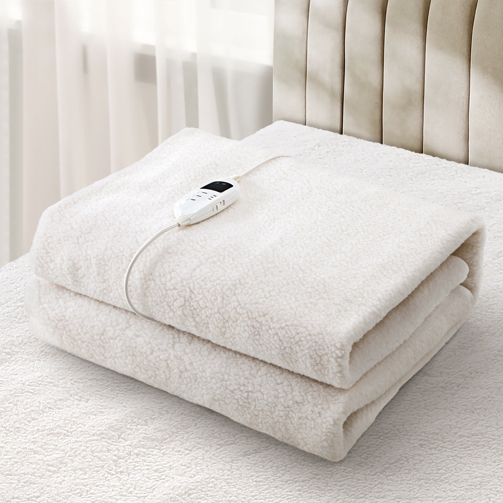 Bedra Electric Blanket Fully Fitted Fleece Heated Single-Electric Blankets-PEROZ Accessories