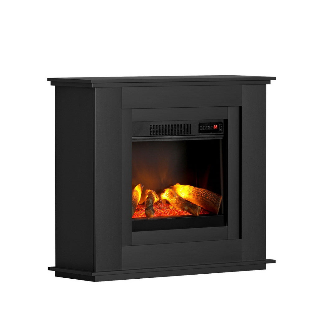 Devanti Electric Fireplace Fire Heater 2000W Black-Heaters-PEROZ Accessories