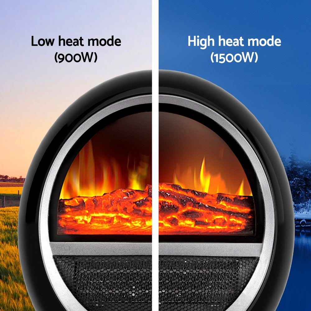 Devanti Electric Fireplace Fire Heaters 1500W-Appliances > Heaters-PEROZ Accessories