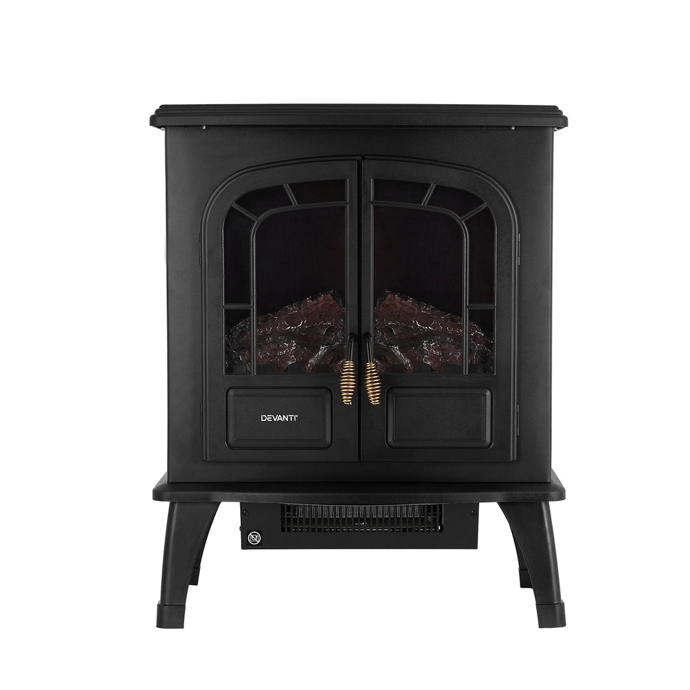Devanti Electric Fireplace Fire Heaters 2000W-Appliances > Heaters-PEROZ Accessories