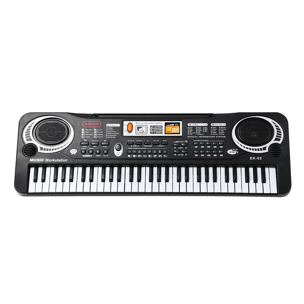 Mazam 61 Keys Piano Keyboard Electronic Musical Kids Toy Gift With Microphone-Electronic Keyboards-PEROZ Accessories