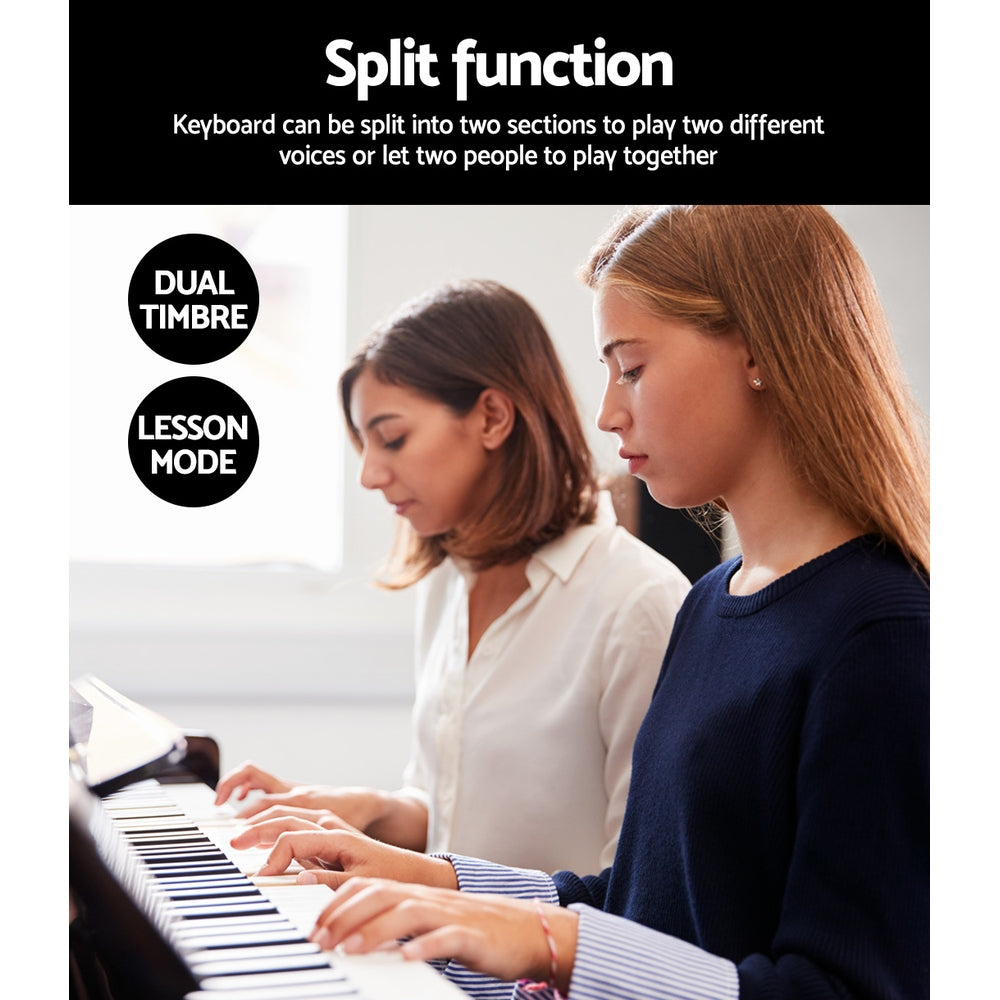 Alpha 88 Keys Electronic Piano Keyboard Digital Electric w/ Stand Sustain Pedal-Audio & Video > Musical Instrument & Accessories-PEROZ Accessories