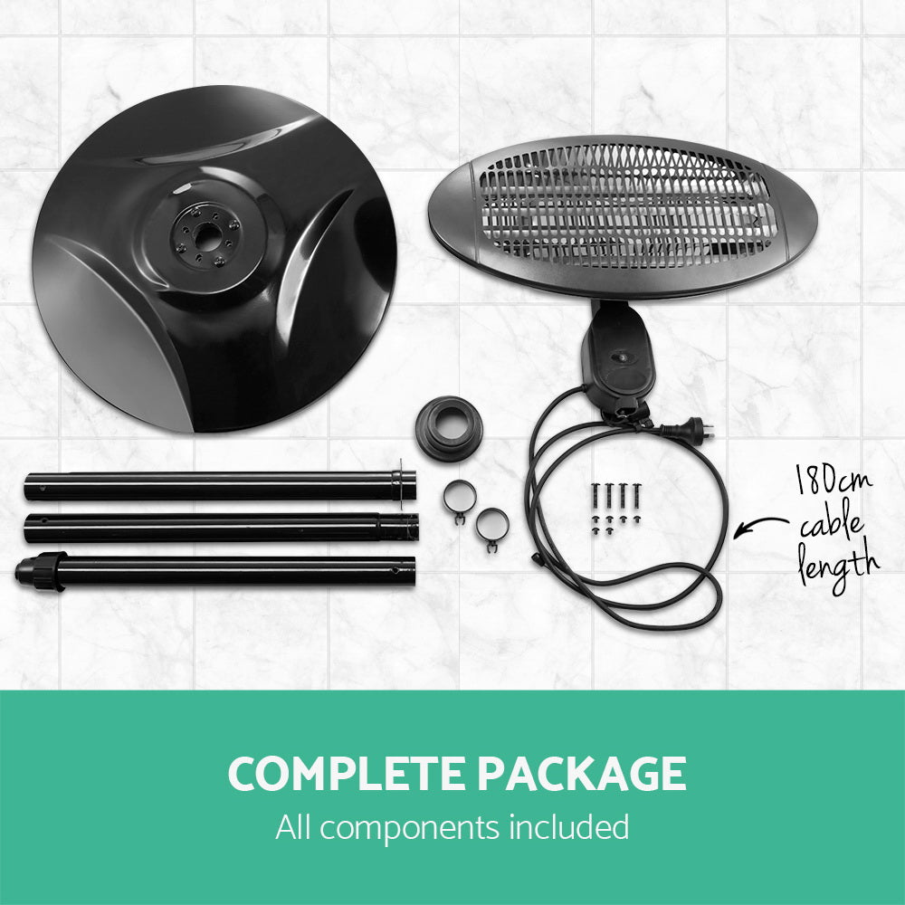Devanti Electric Patio Heater 2000W-Heaters-PEROZ Accessories