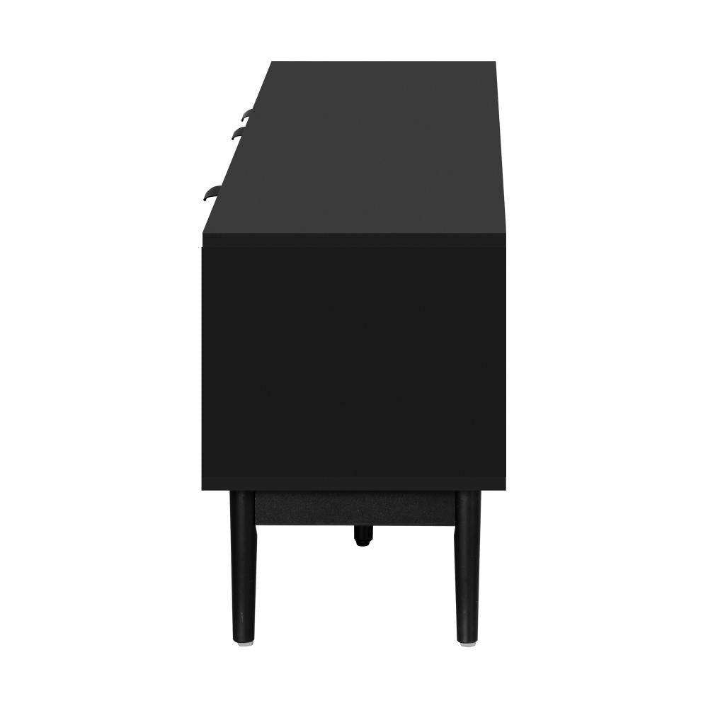 Oikiture TV Cabinet Entertainment Unit Stand Storage Three Door 160CM-Entertainment Unit-PEROZ Accessories