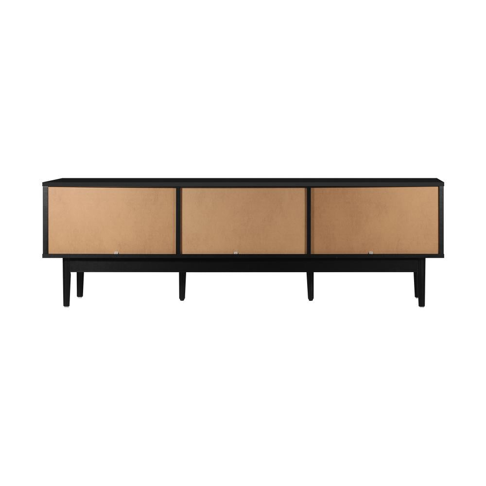Oikiture TV Cabinet Entertainment Unit Stand Storage Three Door 160CM-Entertainment Unit-PEROZ Accessories