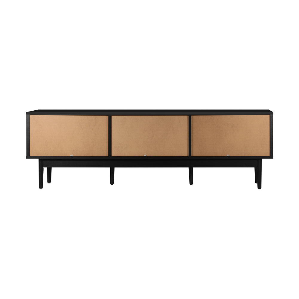 Oikiture TV Cabinet Entertainment Unit Stand Storage Three Door 160CM-Entertainment Unit-PEROZ Accessories