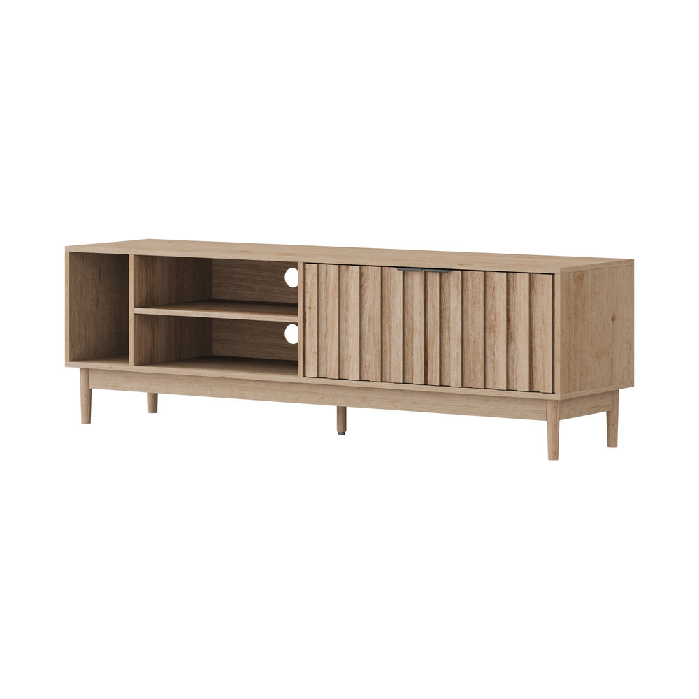 Oikiture TV Cabinet Entertainment Unit Stand 160cm Natural-Entertainment Unit-PEROZ Accessories