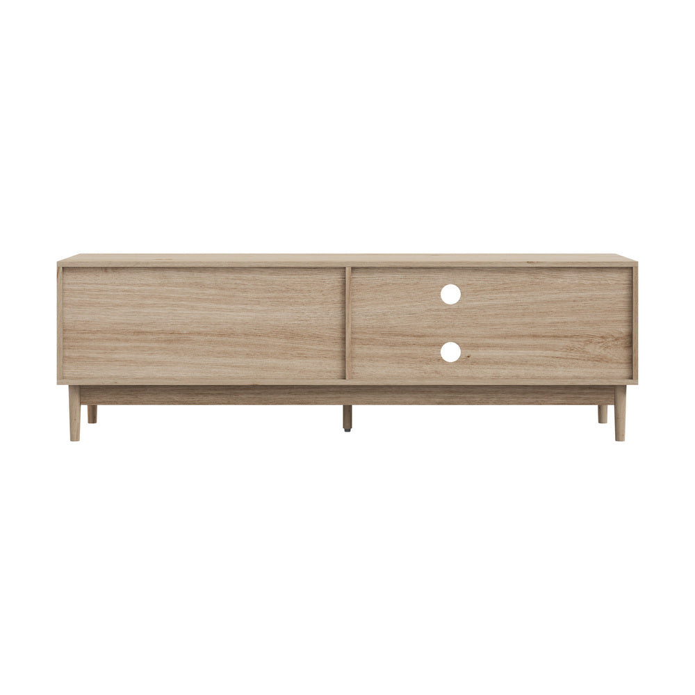 Oikiture TV Cabinet Entertainment Unit Stand 160cm Natural-Entertainment Unit-PEROZ Accessories