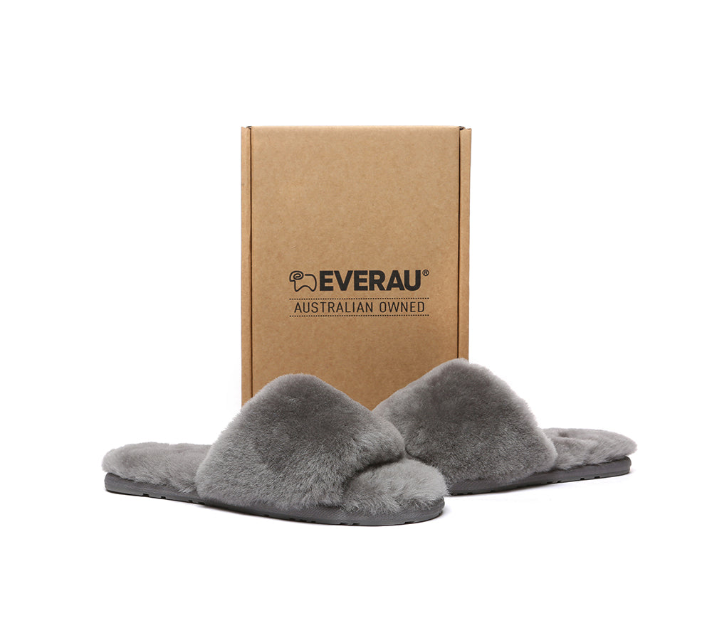 EVERAU® UGG Women Fluffy Slides Nala-PEROZ Accessories