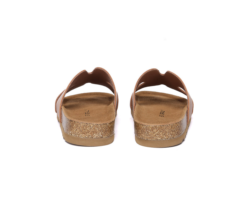 EVERAU® Women Slides Leather Flat Heidy-PEROZ Accessories