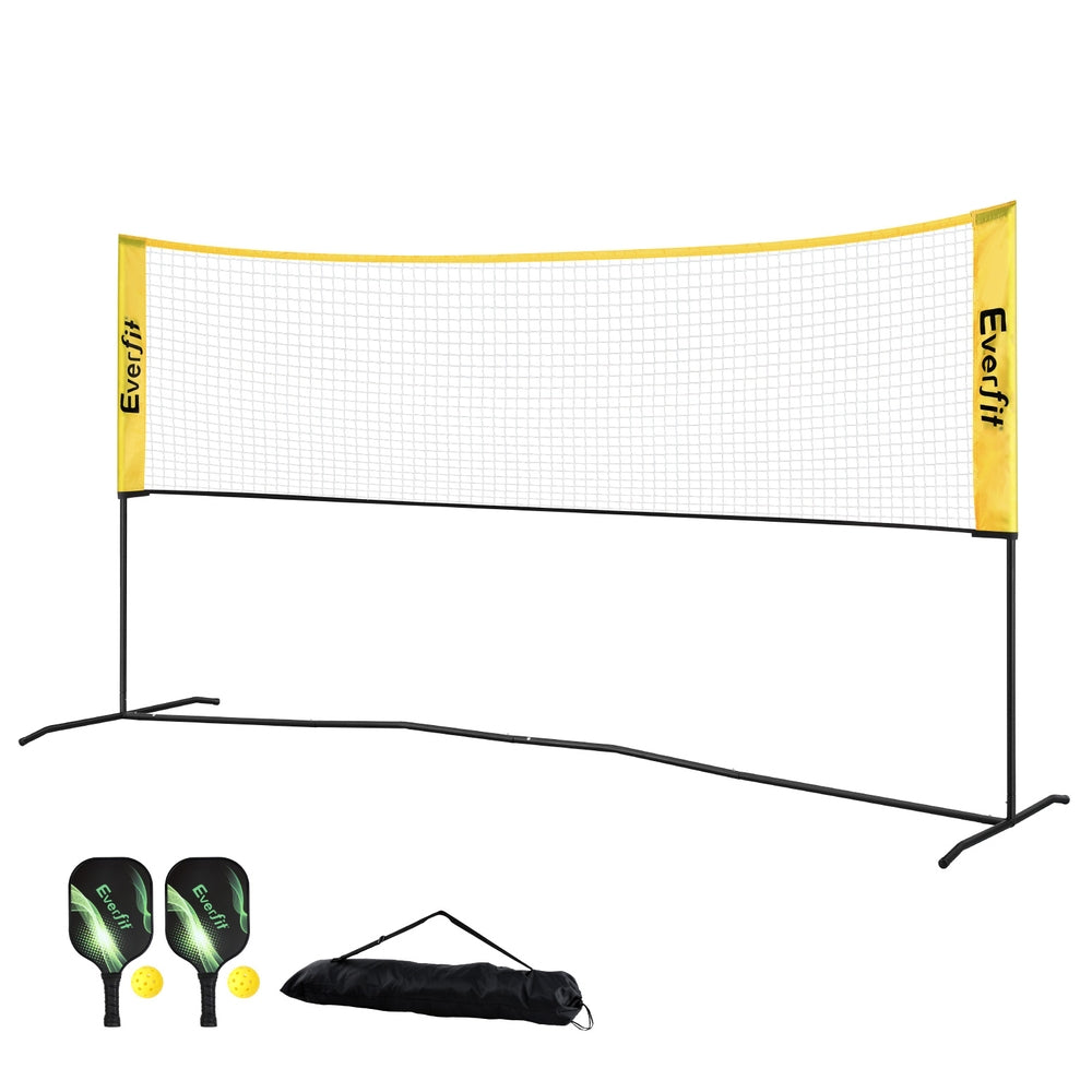 Everfit 10ft Portable Pickle Ball Net Adjustable Multi-Sport for Badminton Tennis Pickleball Volleyball-Sports & Fitness > Racquet Sports > Pickleball-PEROZ Accessories