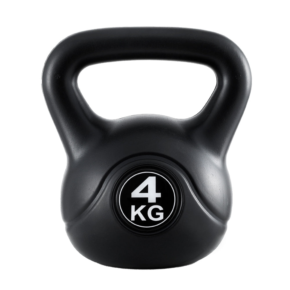 Everfit 4kg Kettlebell Set Weight Lifting Bench Dumbbells Kettle Bell Gym Home-Sports & Fitness > Exercise, Gym & Fitness > Free Weights-PEROZ Accessories