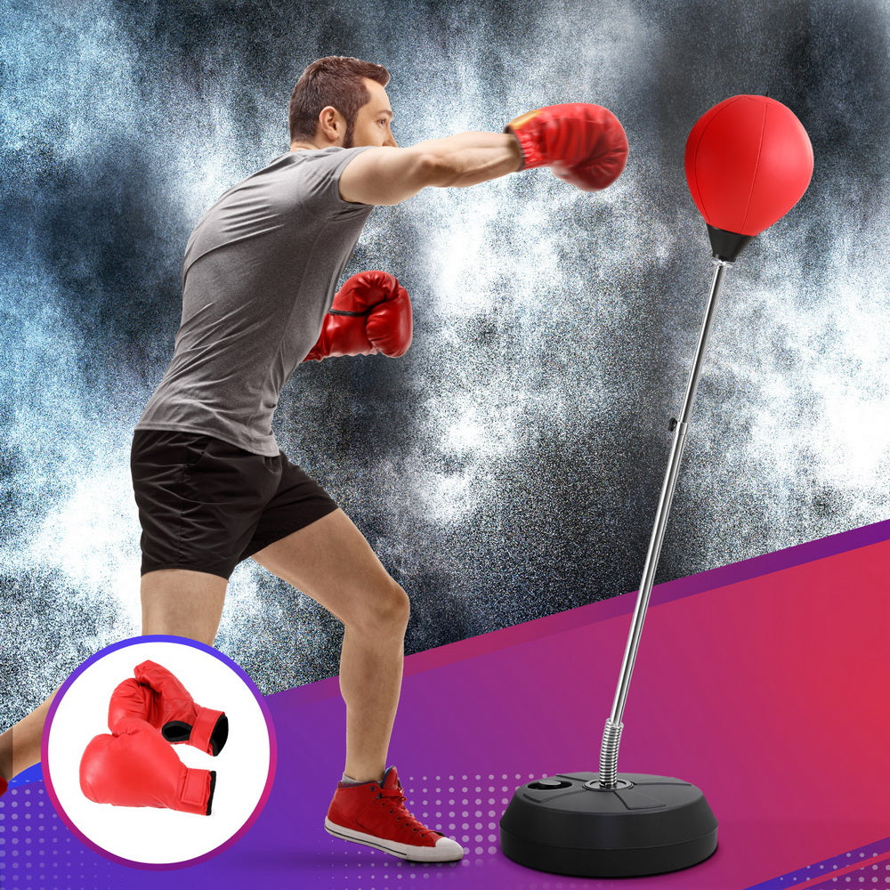 Everfit Adult Punching Bag Stand 150cm Adjustable Freestanding with Gloves and Pump-Sports & Fitness > Exercise, Gym & Fitness > Boxing & Martial Arts-PEROZ Accessories