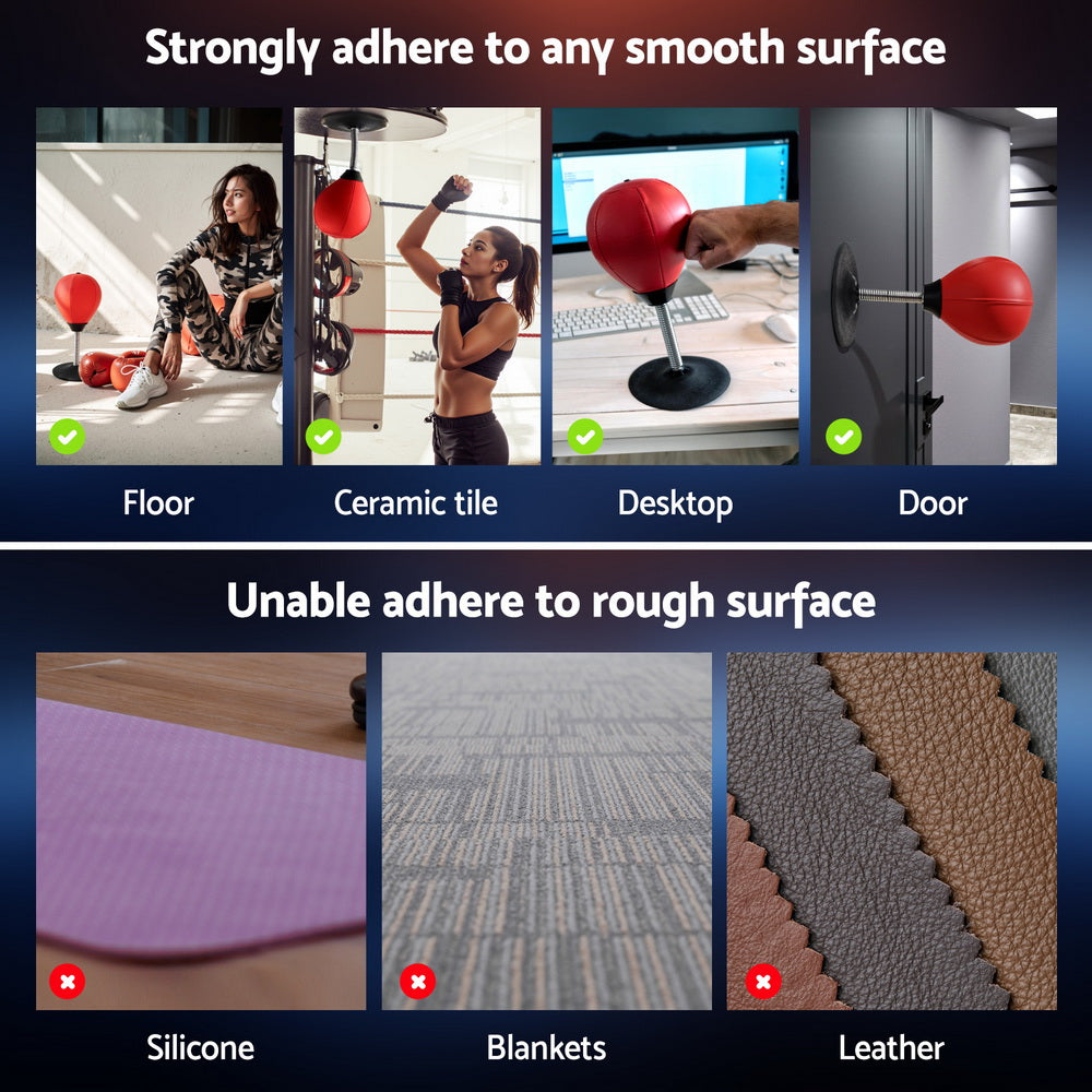 Everfit Desktop Punching Boxing Bag Stand Set with Pump Swivel Speed Balls-Sports & Fitness > Exercise, Gym & Fitness > Boxing & Martial Arts-PEROZ Accessories