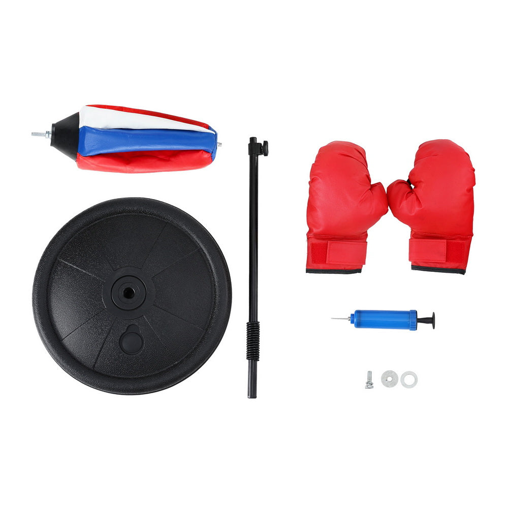 Everfit Kids Punching Bag Stand Set Adjustable 76-112cm with Gloves & Pump-Sports & Fitness > Exercise, Gym & Fitness > Boxing & Martial Arts-PEROZ Accessories